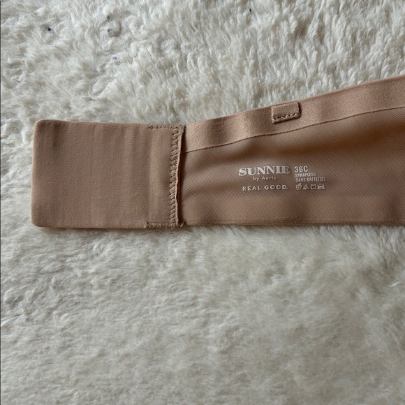 Aerie Sunnie Tan Lightly Lined Strapless Bra - Picture 3 of 3